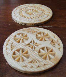 Chip Carved Coasters