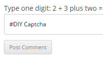 DIY Captcha exmaple