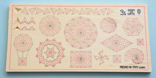 Expert Chip Carving Practice Board — Rosettes
