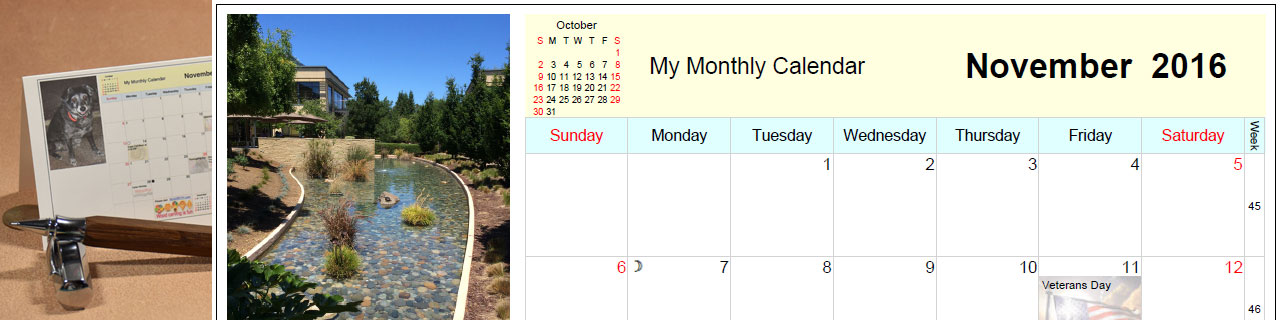 Automated calendar example