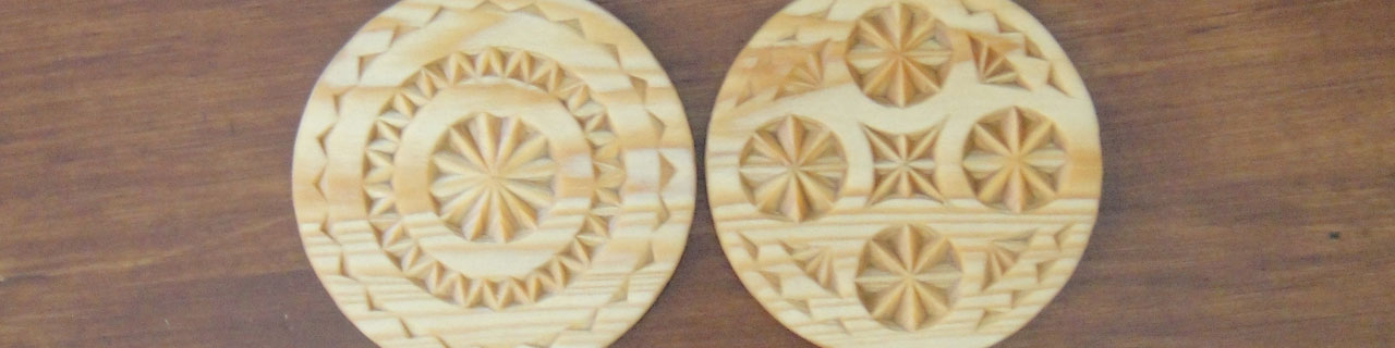 Chip Carved Coasters