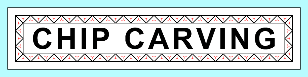 An adjustable name badge pattern features a chip carved frame around the label. The chip carving pattern generator lets you create customized name badges of any length. Suitable for chip carvers of all levels.