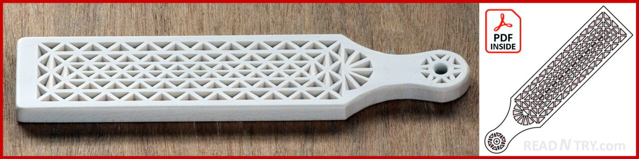 Chip Carving Pattern for a DIY Strop: Chip Layers