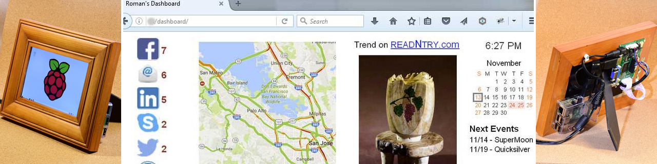 Personal Dashboard based on Raspberry Pi